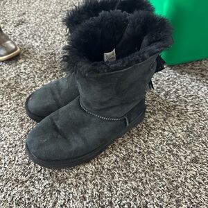 Black Ugg Boots Bailey Bow